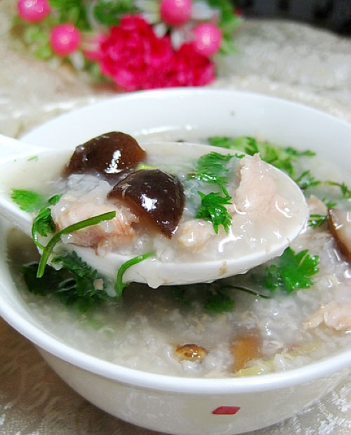香菇瘦肉粥